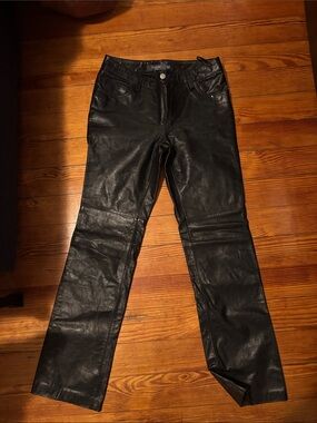 GAP Black bootcut  Faux Leather Jeans
